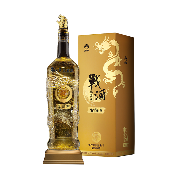 戰酒黑金龍 金箔酒3.6L-龍騰虎躍