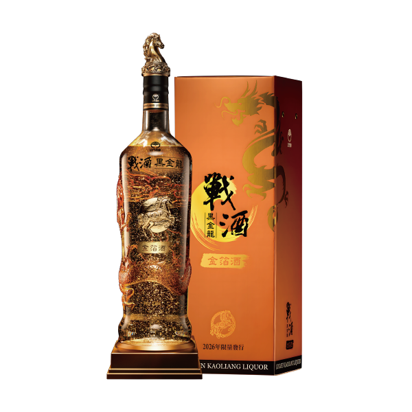戰酒黑金龍 金箔酒3.6L-丙午馬